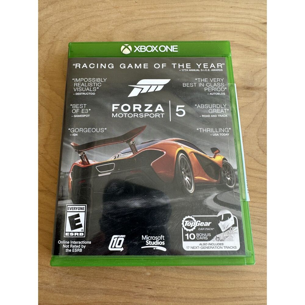 Forza Motorsport 5 Xbox One Complete CIB w/ Case & Top Gear Insert